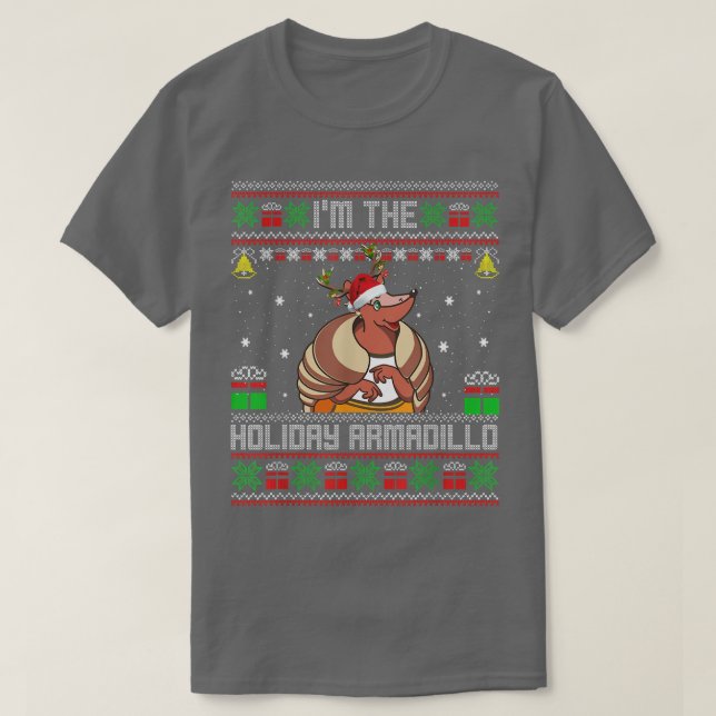 Camiseta Soy el armadillo de vacaciones navidades graciosos (Diseño del anverso)