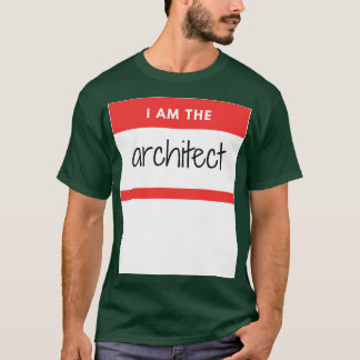 Camiseta Soy el Arquitecto Pegatina Rojo