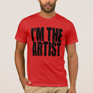Camiseta Soy el ARTISTA. fuente negra