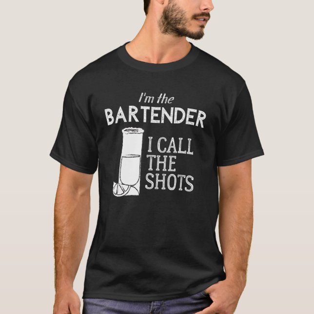 Camiseta Soy el barman al que llamo los zapatos (Anverso)