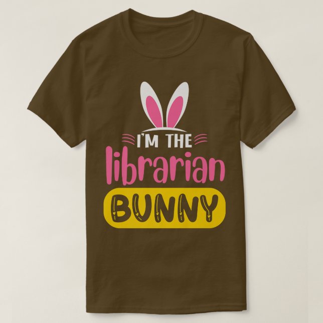 Camiseta Soy el bibliotecario conejo conejo conejo orejas h (Diseño del anverso)
