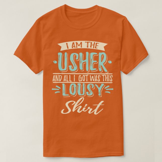 Camiseta Soy El Boda Usher (Diseño del anverso)