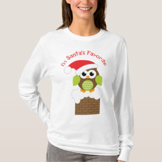 Camiseta Soy el búho preferido de Santa