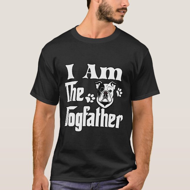 Camiseta Soy el bulldog divertido del dogfather (Anverso)