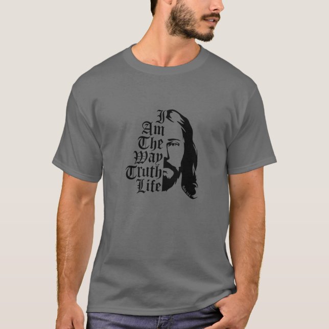 Camiseta Soy El Camino, La Verdad, La Vida - Cita De La Bib (Anverso)