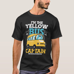 Camiseta Soy el capitán de autobús amarillo conductor de ve