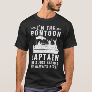Camiseta Soy el capitán del barco del Pontón Retro