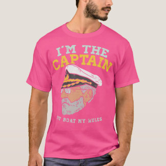 Camiseta Soy el Capitán Mi Bote Mis Reglas