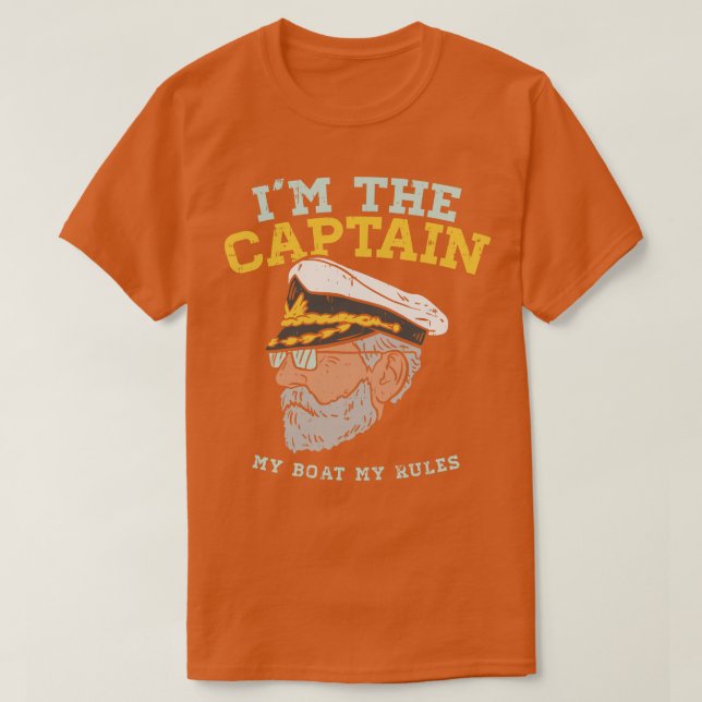 Camiseta Soy el Capitán Mi Bote Mis Reglas 1 (Diseño del anverso)