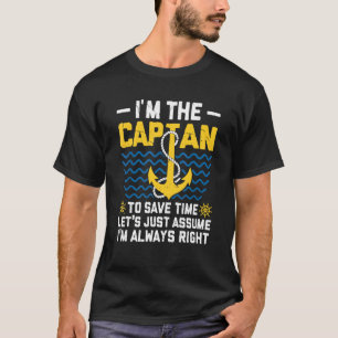 Camiseta Soy el capitán, supongamos que siempre tengo razón