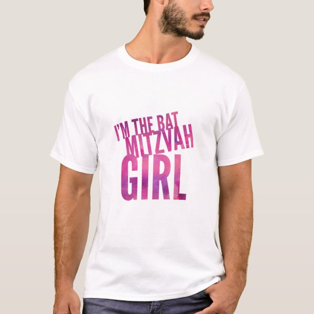 Camiseta Soy el chica de Mitzvah del palo (Anverso)