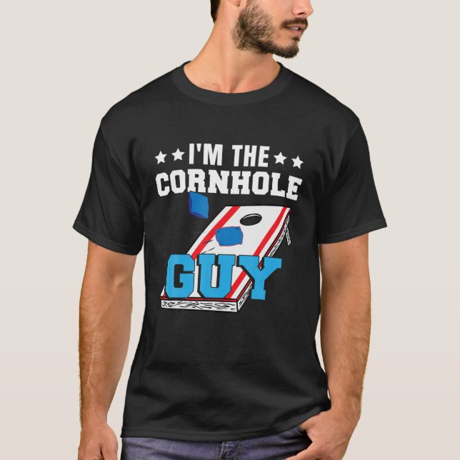 Camiseta Soy el chico de Cornhole | Hombres | Papá | Abuelo (Anverso)