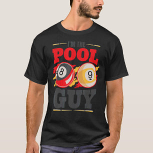 Camiseta Soy el chico de la piscina Billiard Men Pool Playe