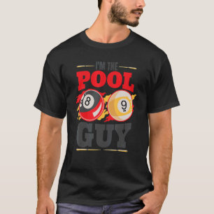 Camiseta Soy el chico de la piscina Billiard Men Pool Playe