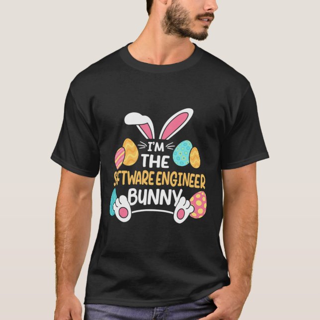 Camiseta Soy el conejito desarrollador de software de Pascu (Anverso)