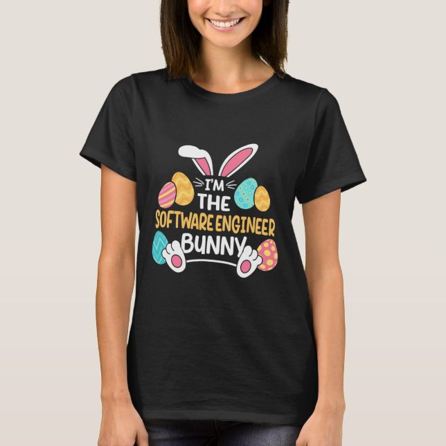 Camiseta Soy el conejito desarrollador ingeniero de softwar (Anverso)