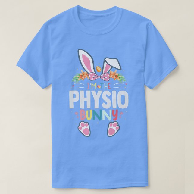 Camiseta Soy El Conejo De Fisio Bunny Easter Day (Diseño del anverso)