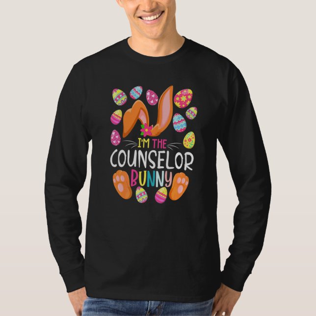 Camiseta Soy el Couselor Bunny Cute Eggs Rabit Easter Part (Anverso)