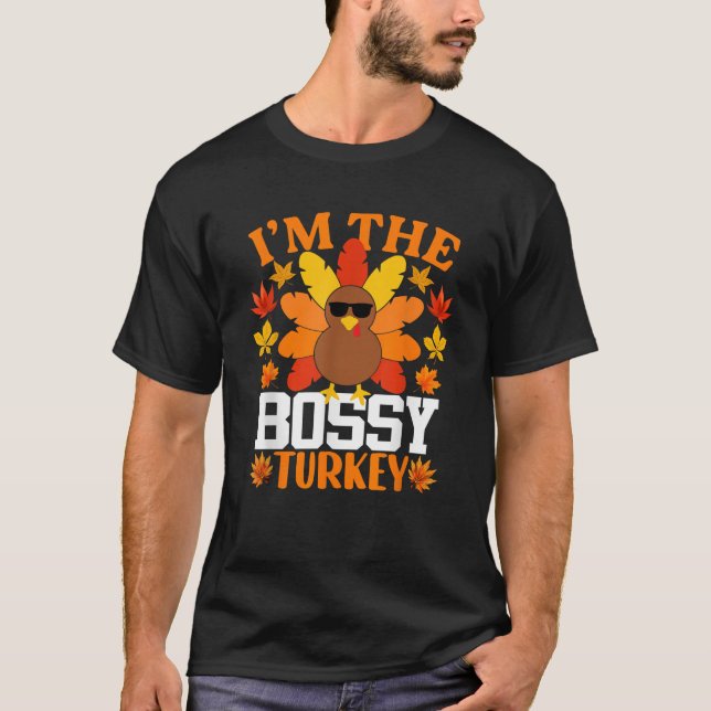 Camiseta Soy el Día de Acción de Gracias de la Gran Turquía (Anverso)