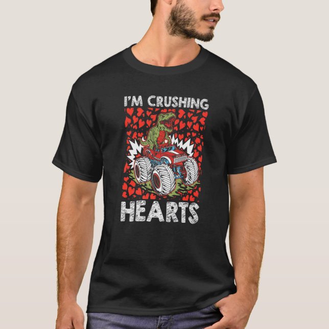 Camiseta Soy El Día de San Valentín Del Corazón Aplastante  (Anverso)