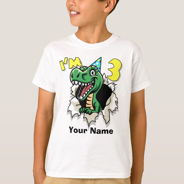 Camiseta Soy el dinosaurio 3 (Anverso)