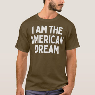 Camiseta Soy el diseño de estilo retro de sueño americano 1