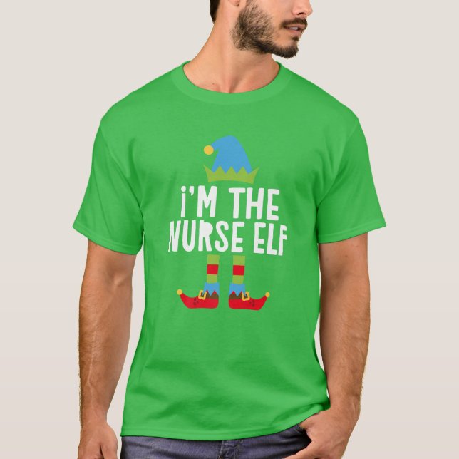 Camiseta Soy el disfraz de los Navidades de la enfermera El (Anverso)