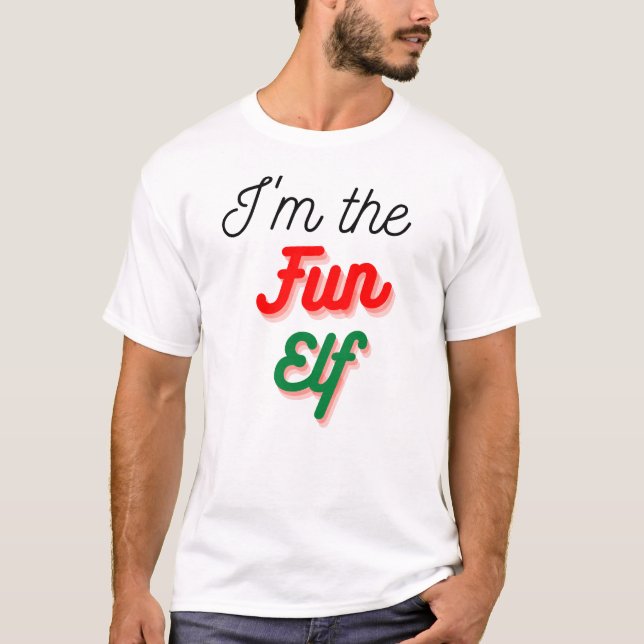 Camiseta Soy el Divertido Elf | Divertidos Navidades de Chi (Anverso)