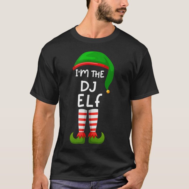Camiseta Soy el DJ Elf Funny Elf Family Match (Anverso)