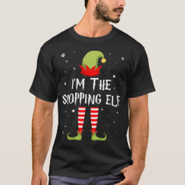 Camiseta Soy el Elf de las compras divertidas navidades