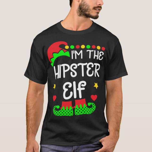 Camiseta Soy el Elf Jefe en Navidades de la Familia Funny (Anverso)
