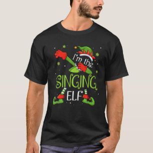 Camiseta Soy el elfo cantante Dabbing Santa Claus Xmas