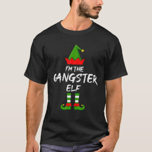 Camiseta Soy el elfo de Gangsta Funny que coincide a la fam