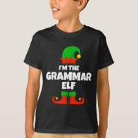 Soy el elfo gramatical familia pijama Navidad Engl