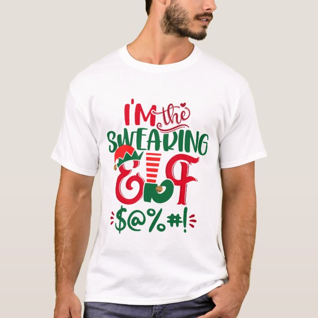 Camiseta Soy El Elfo Que Maldice Navidad (Anverso)