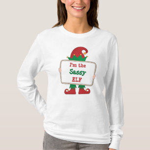 Camiseta Soy El Elfo Sassy   Elfo De Navidad Personalizado