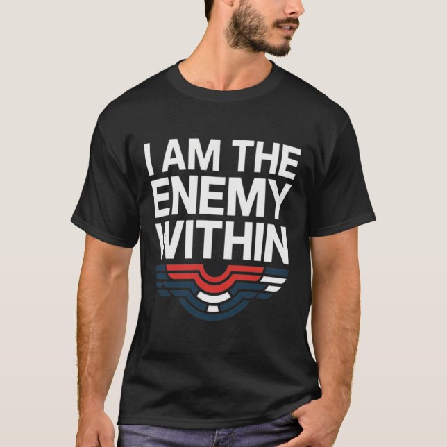 Camiseta Soy El Enemigo Dentro De Los Tres Votos De Trump E (Anverso)