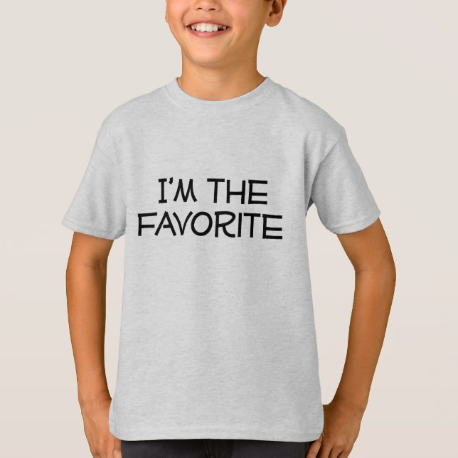 Camiseta Soy el favorito (Anverso)