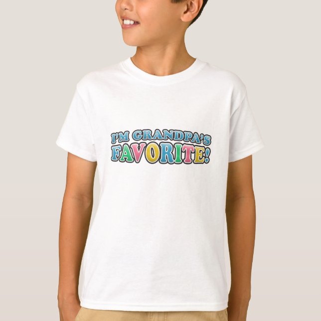 Camiseta Soy el favorito de abuelo (Anverso)
