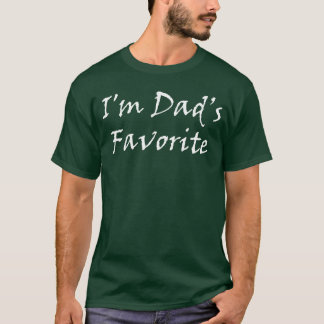 Camiseta Soy el favorito de papá familia divertida