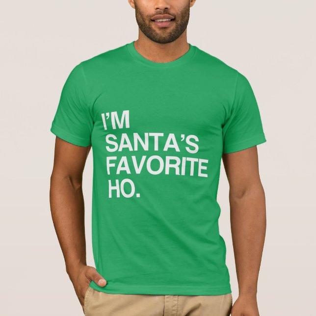 Camiseta Soy el FAVORITO HO - .png de SANTA (Anverso)