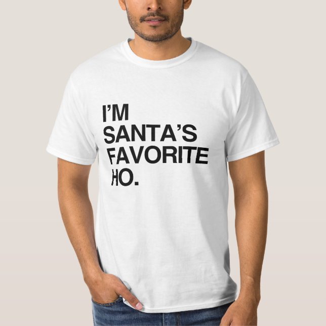 Camiseta Soy el FAVORITO HO - .png de SANTA (Anverso)