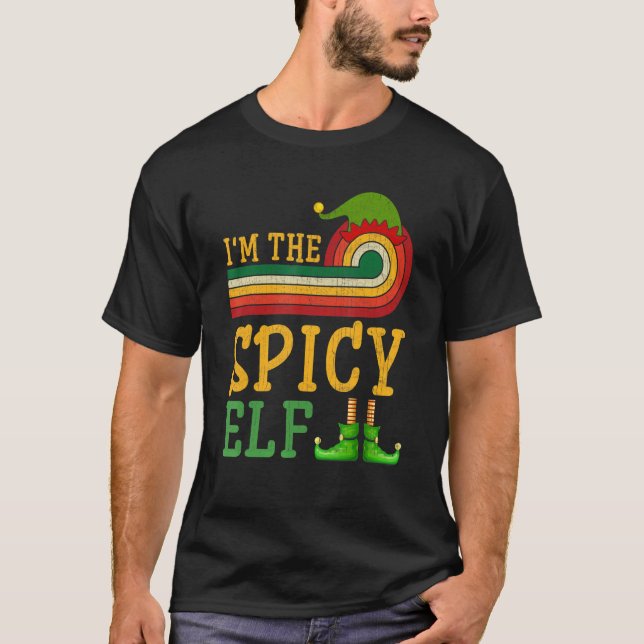 Camiseta Soy el Fiesta de Navidades del grupo Spicy Elf Mat (Anverso)