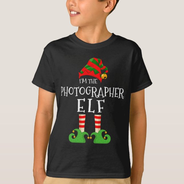 Camiseta Soy el fotógrafo Elf Funny Matching Xmas Pajam (Anverso)