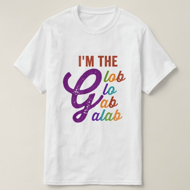 Camiseta soy el gab glob glo gab (Diseño del anverso)