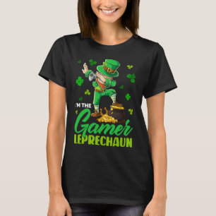 Camiseta Soy el Gamer Leprechaun Dabbing Leprechaun Santa P