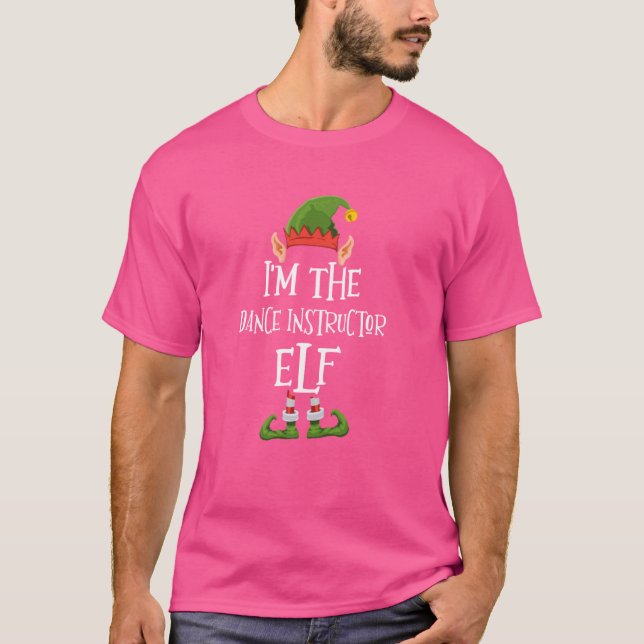 Camiseta Soy el gráfico de elfo instructor de baile - Diver (Anverso)