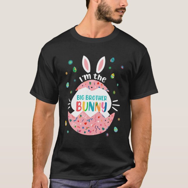 Camiseta Soy el Gran Hermano Bunny Pareándose Familia Pascu (Anverso)