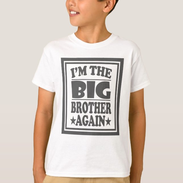 Camiseta Soy el Gran Hermano de nuevo Hermano Mayor Camiset (Anverso)