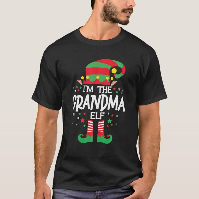 Camiseta Soy el grupo de la familia Grandma Elf coincidiend (Anverso)